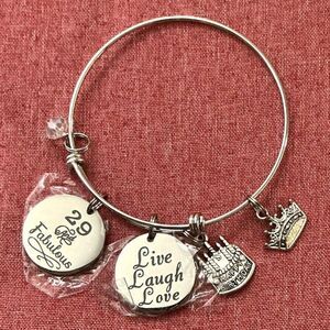 New 29 And Fabulous Happy Birthday Charm Bracelet